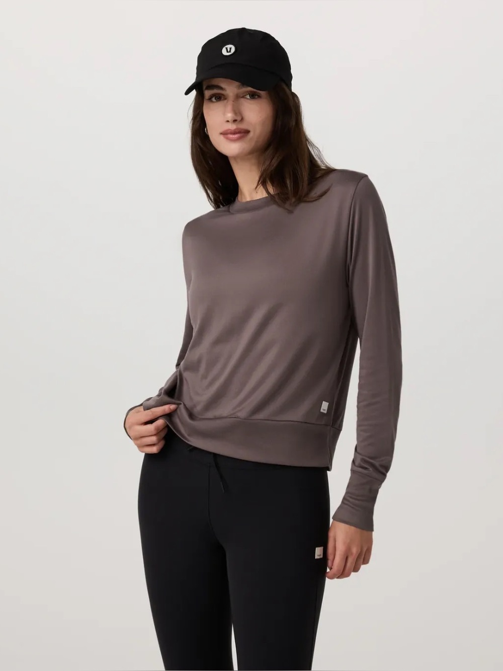 Vuori Huckleberry Daydream Crew Long Sleeve Performance Top Sz M Athleisure Gym